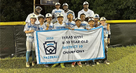 8/10 Baseball Champions - Northside Suburban LL - Navy