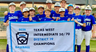 Intermediate Baseball Champions - Alamo Heights LL